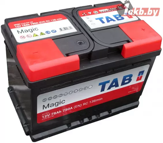 Аккумулятор TAB Magic (78 A/h), 750А R+ купить в Минске ♨️ цены на AKKUMULYATORY