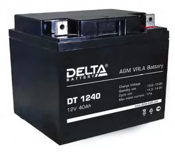 Аккумулятор для ИБП Delta DT 1240 12V-40 Ah купить в Минске ♻️ цены на AKKUMULYATORY