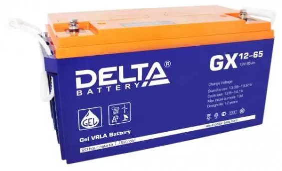 Аккумулятор для ИБП Delta GX 12-65 12V-65 Ah купить в Минске ♻️ цены на AKKUMULYATORY