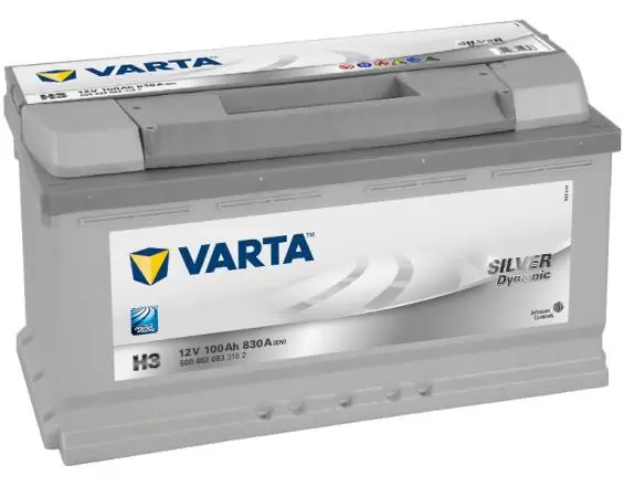 Аккумулятор VARTA Silver Dynamic H3 600 402 083 (100 А/ч), 830А купить в Минске ♨️ цены на AKKUMULYATORY