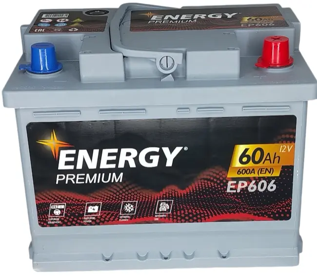 Energy Premium EP606 60 А/ч, 600A R+ купить в Минске ♨️ цены на AKKUMULYATORY