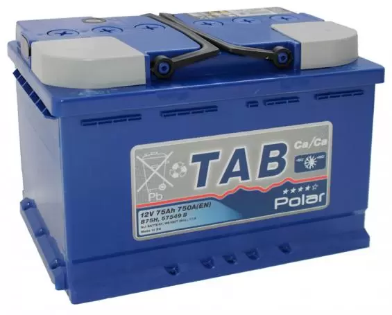 Аккумулятор TAB Polar Blue (75 А·ч),750А (121075) R+ купить в Минске ♨️ цены на AKKUMULYATORY